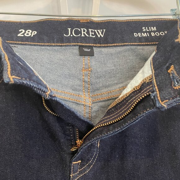 J. Crew | Slim Petite Demi Boot jeans| Rinse wash | 28P | - Picture 6 of 7